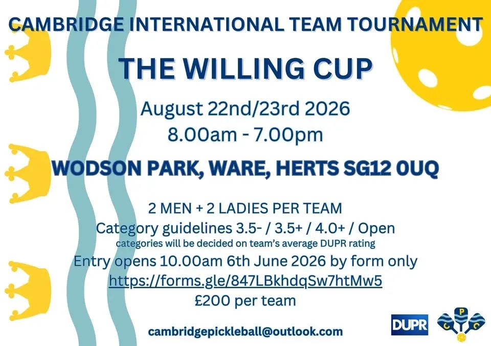 Cambridge Team Tournament - The Willing Cup