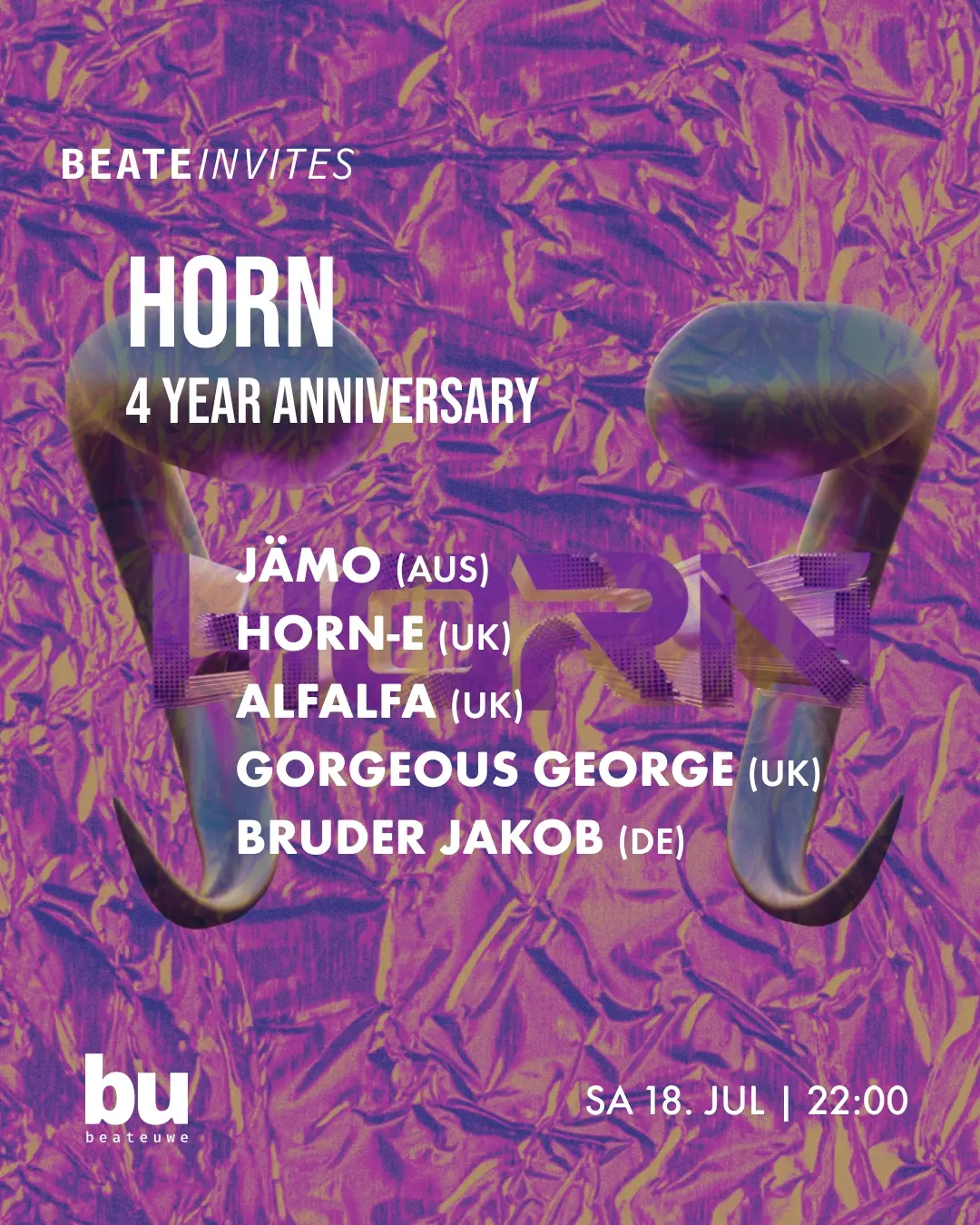Beate Invites /// HORN [4 Year Anniversary]