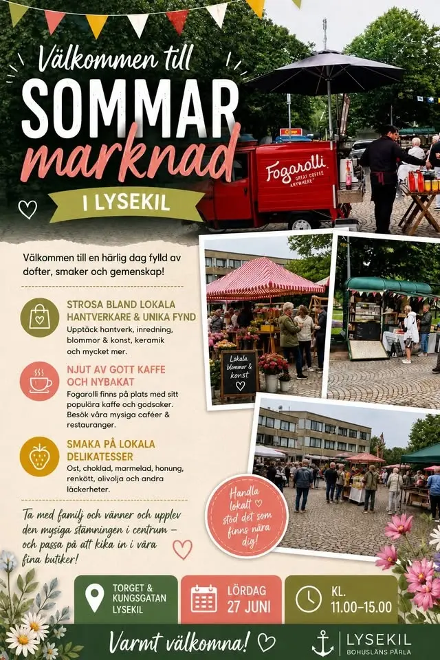 mysig sommarmarknad 