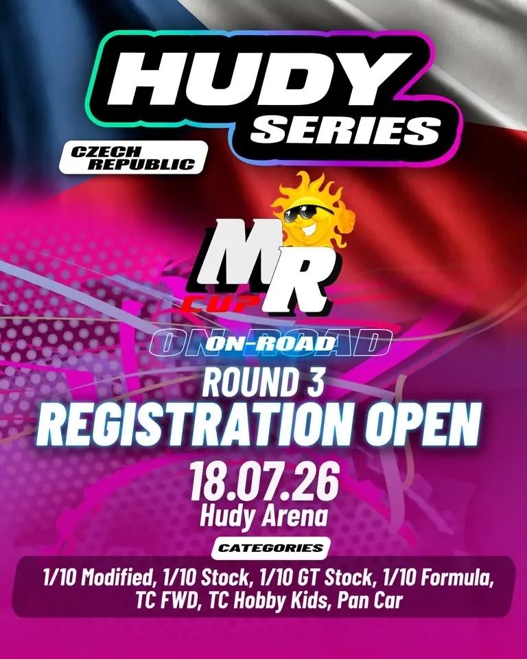 MR cup 2026 – onroad 1/10 elektro 3.závod Trenčín