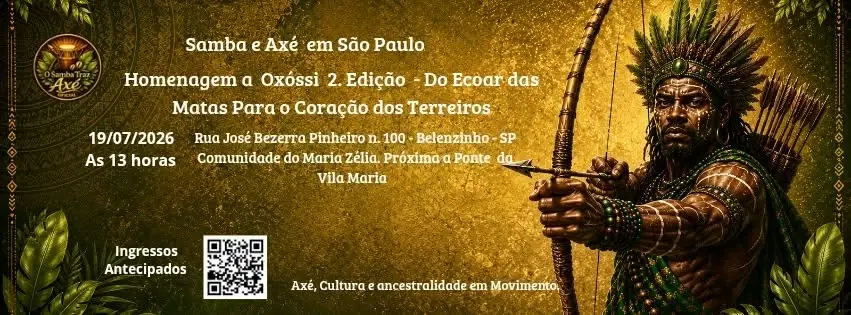 Samba e Axé em São Paulo – Homenagem a Oxóssi 2. Edição 