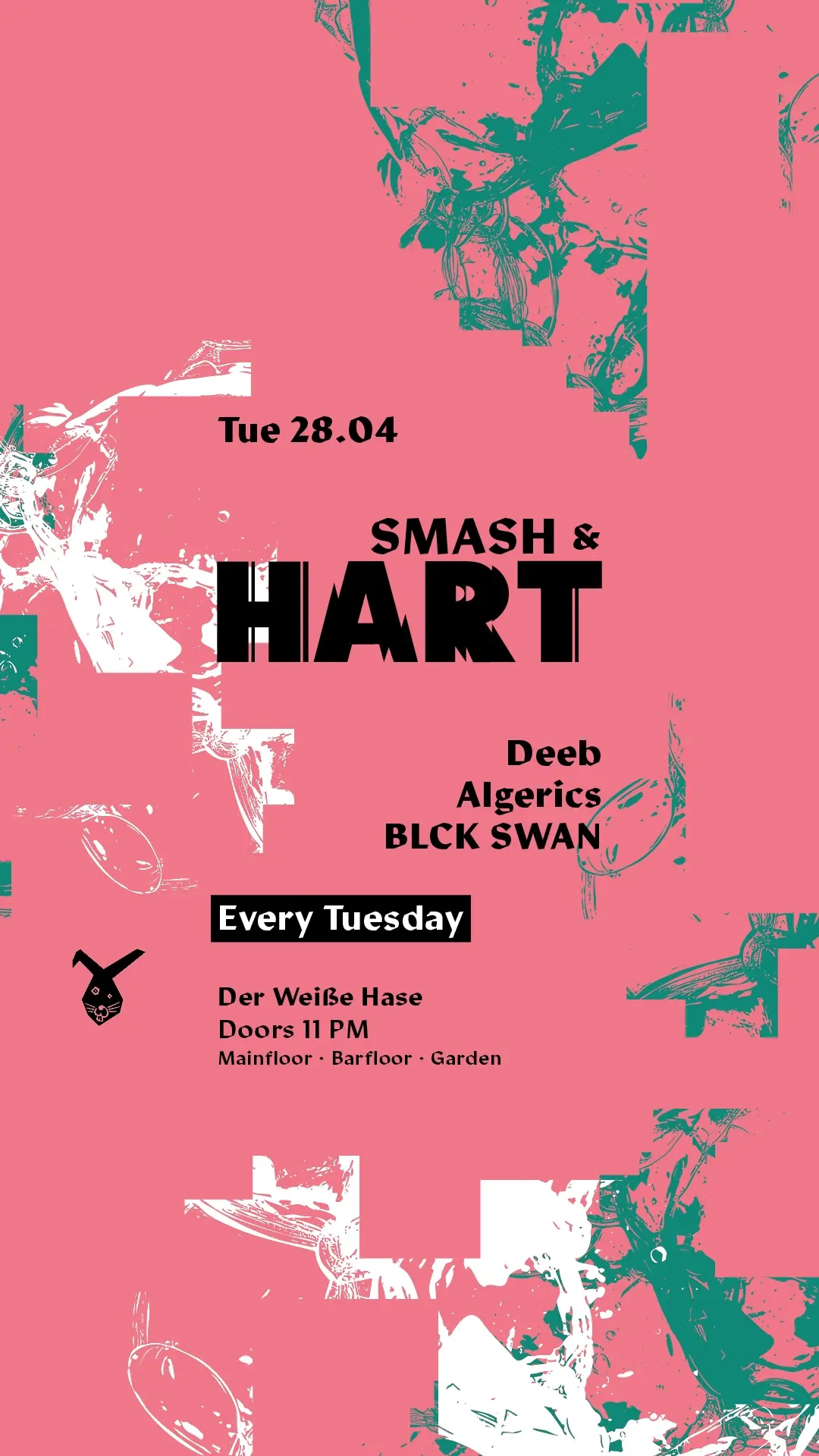 Smash & HART ◢◤ Tuesday Rave [free entry until midnight*]