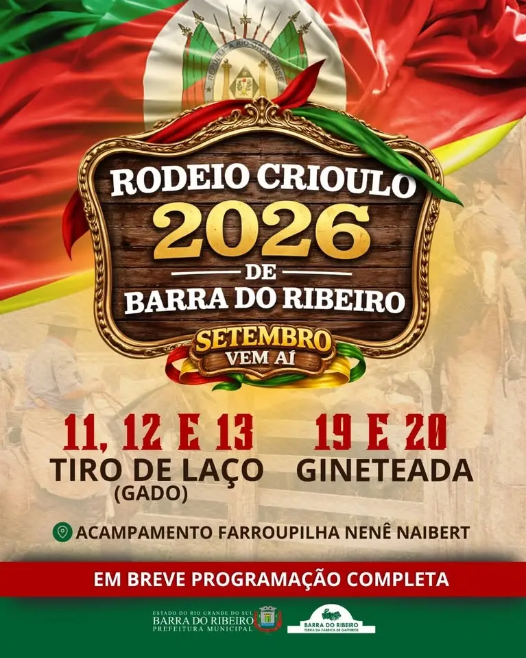 RODEIO CRIOULO 2026 - BARRA DO RIBEIRO