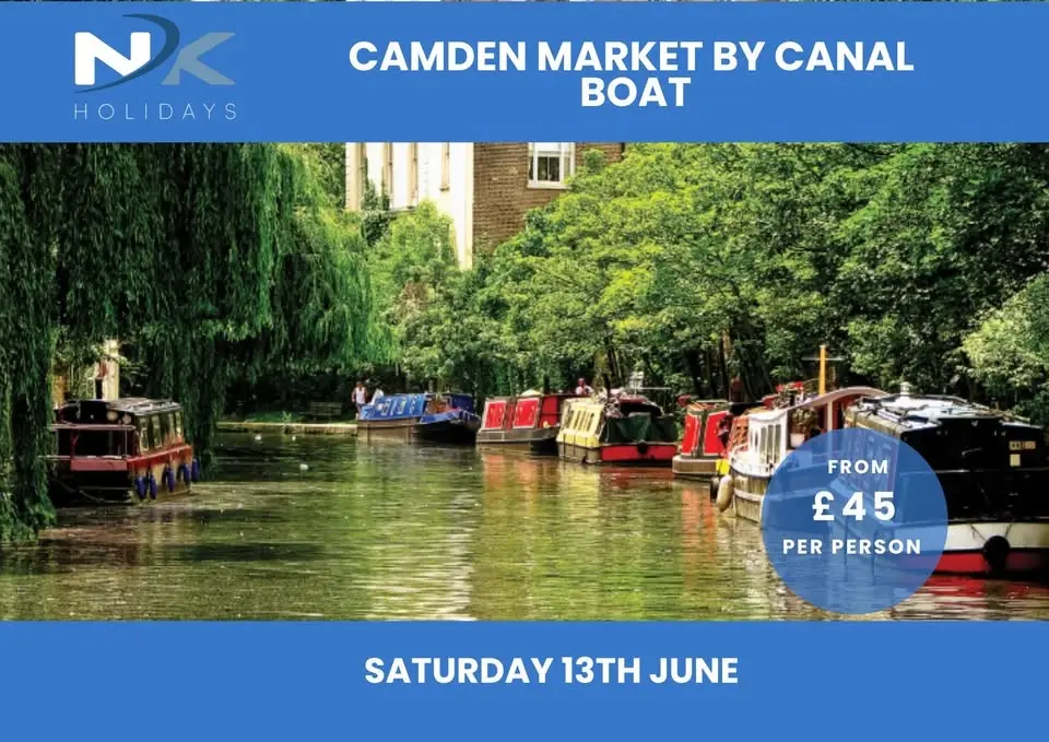 Camden Market by Canal Boat inc. Coach Travel