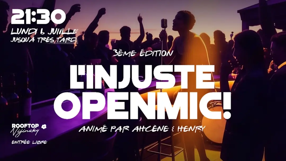 L'injuste Open Mic X Rooftop Nijinsky X Théatre Du Chatelet
