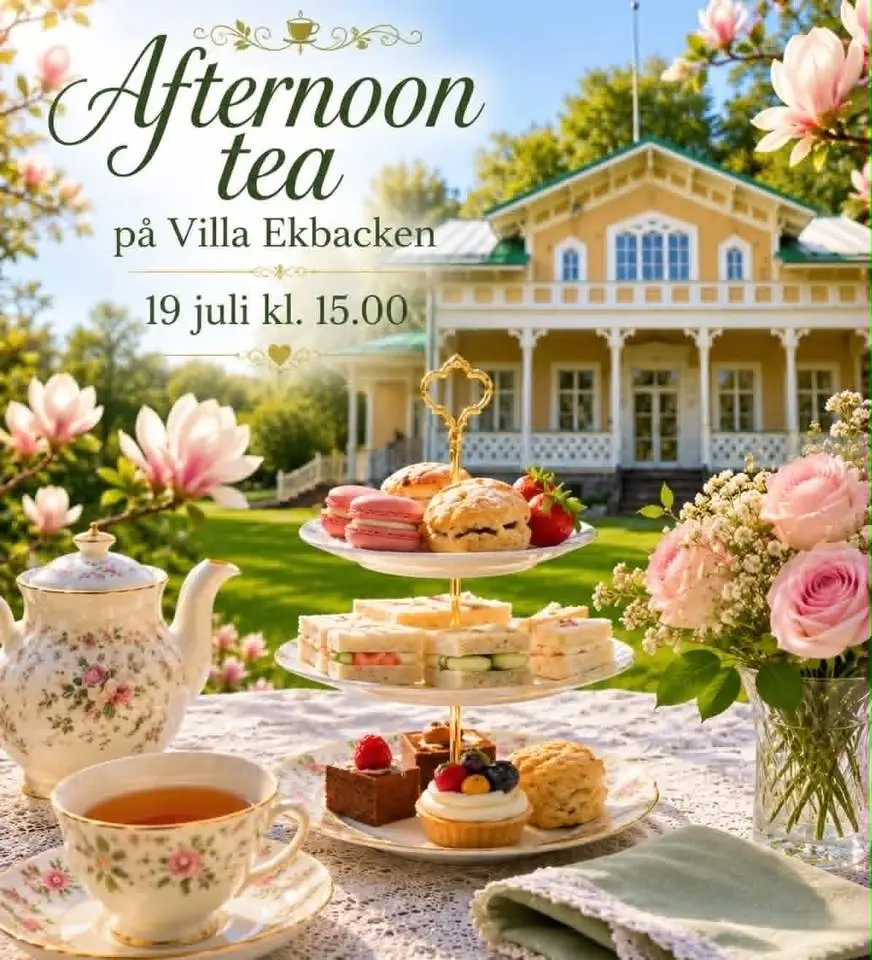 Afternoon tea i Villa Ekbacken