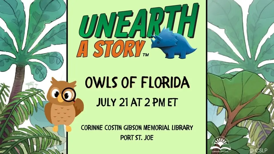 Unearth a Story:  Owls of Florida with Hands-On Dissecting Lab (Ages 6+)