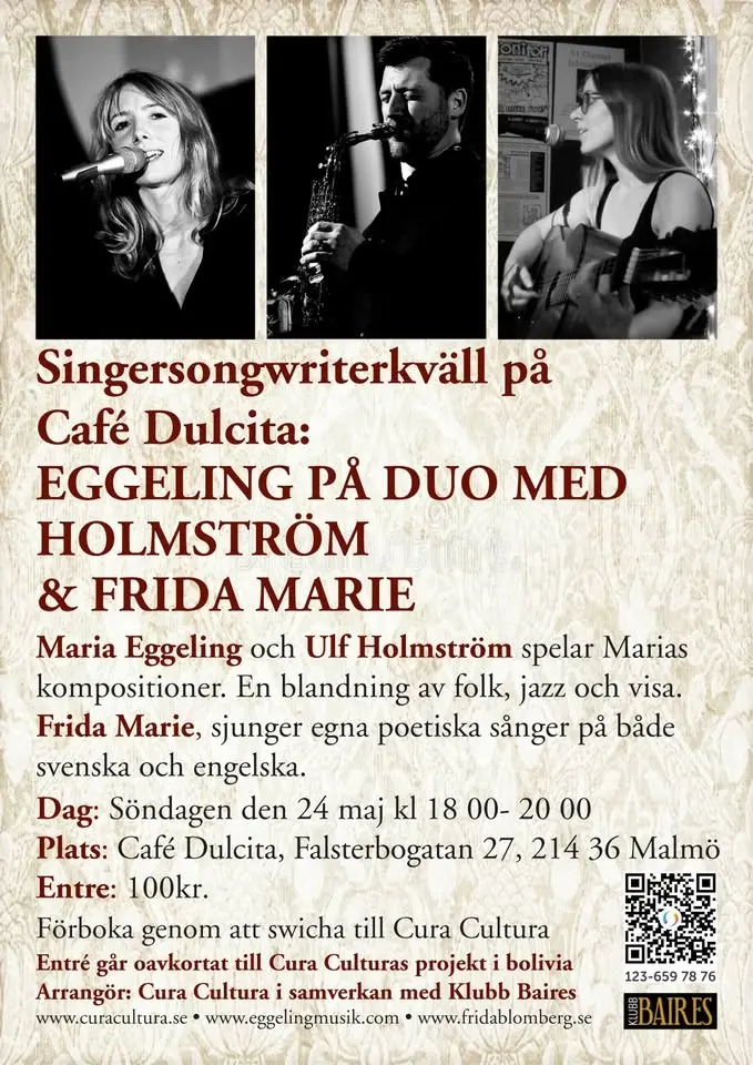 Söndagskonsert till förmån för Cura Cultura Bolivia