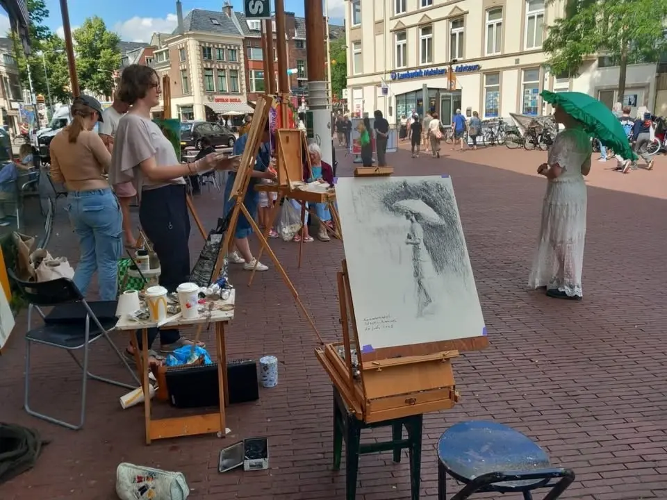 Zomerstad op z'n Frans - kunstmarkt Westerhaven 26 juli