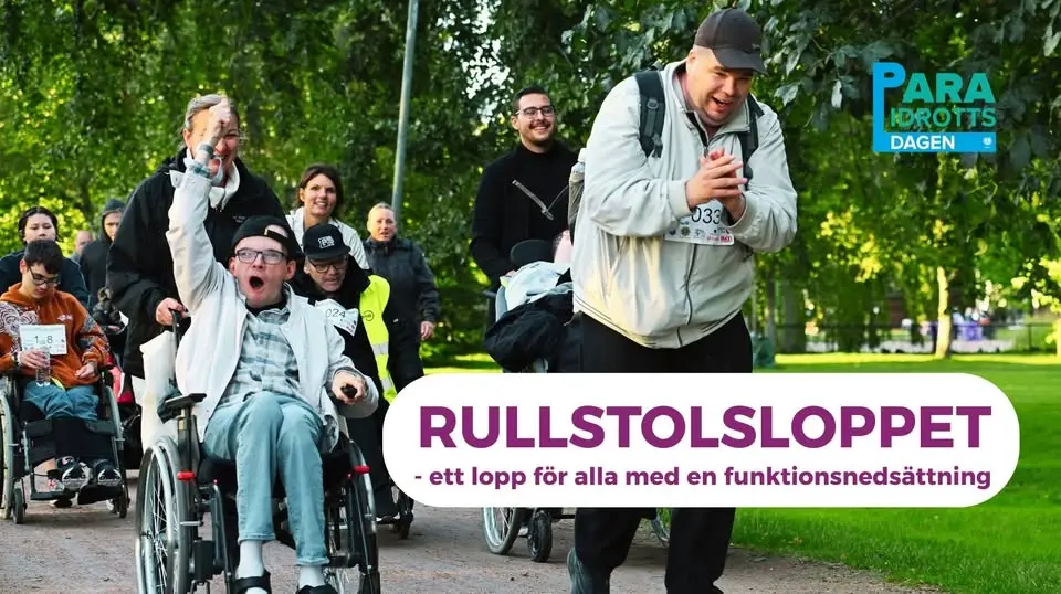RULLSTOLSLOPPET – ett lopp där alla med en funktionsnedsättning kan delta på sina egna villkor!