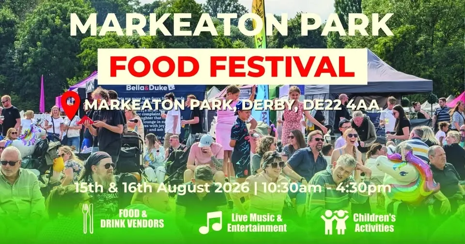 Markeaton Park Food Festival – Street Food, Live Music & Family Fun (Free Entry)