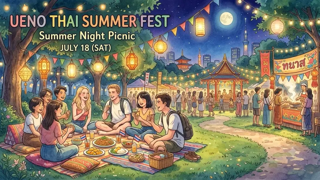 🌴🍛 Ueno Thai Summer Fest 🌙 Summer Night Picnic 🧺
