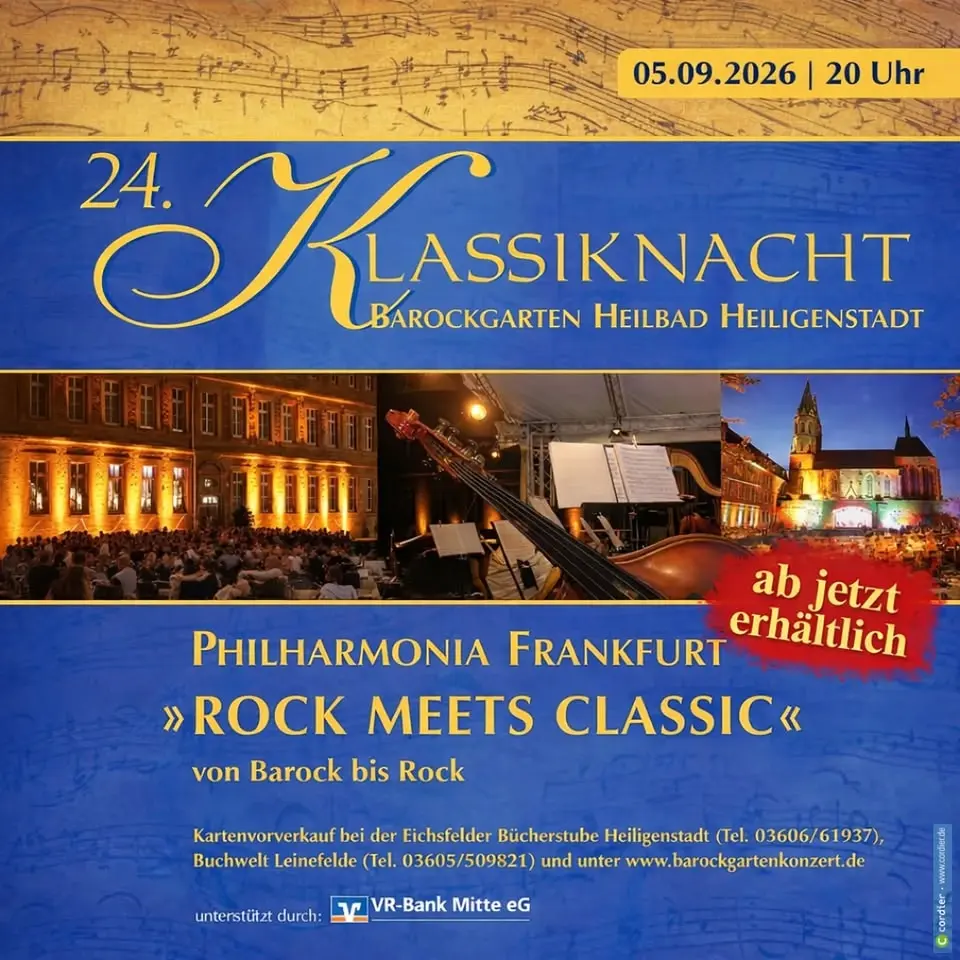 Klassiknacht im Barockgarten Heiligenstadt
