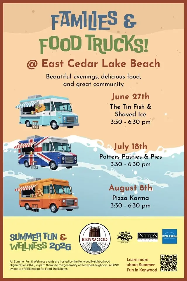 Families & Food Trucks at East Cedar Lake Beach