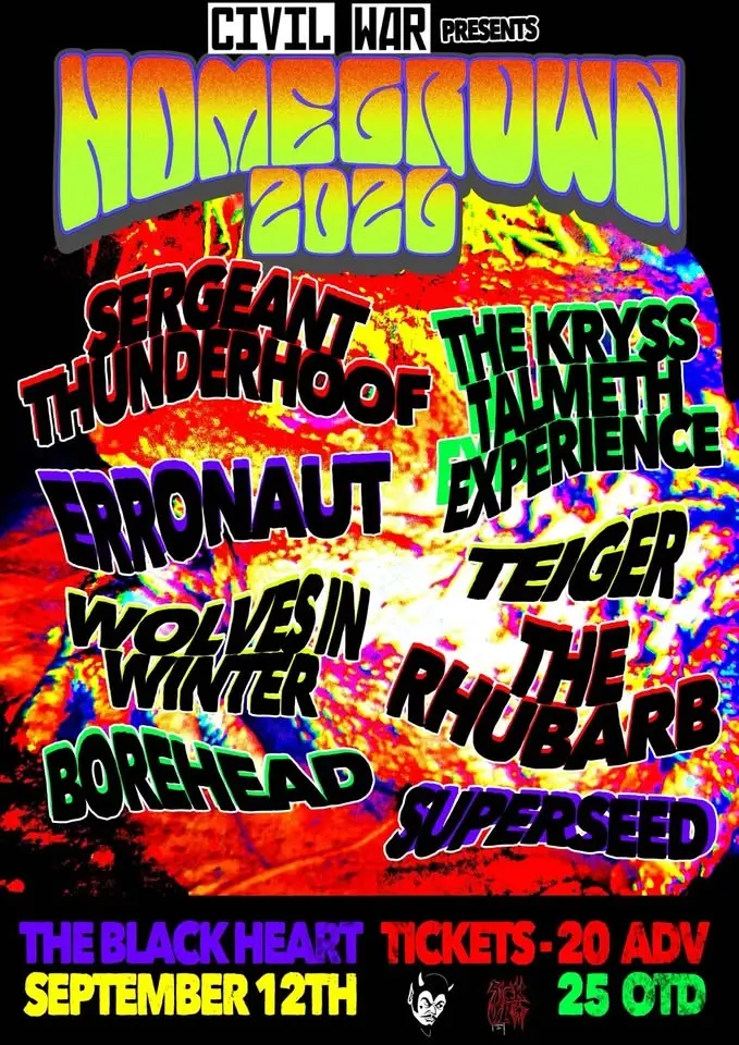 Civil War Presents... CW XXXI... Homegrown 2026 (All-Dayer)