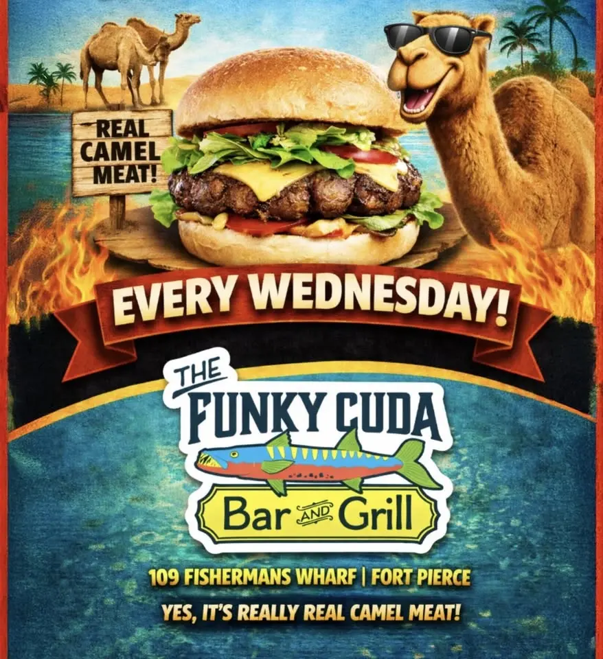 Hump Day Camel Burgers Every Wednesday at The Funky Cuda