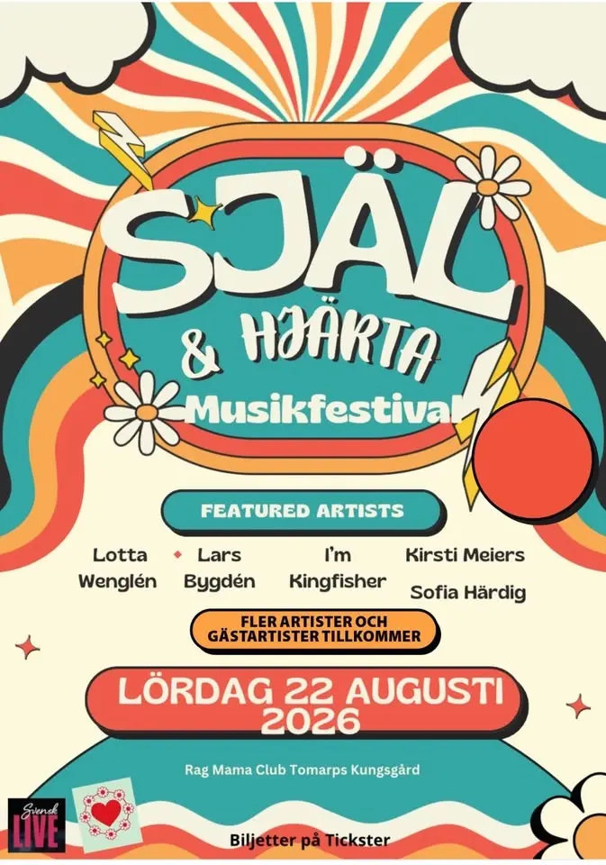 Själ & Hjärta - musikfestival! Tomarps Kungsgård & Rag Mama Club - premiär!!