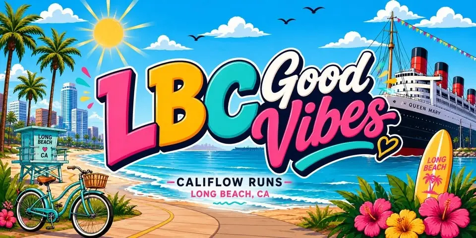 LBC - Good Vibes Run 5K, 10K, & Half Marathon by Califlow Runs