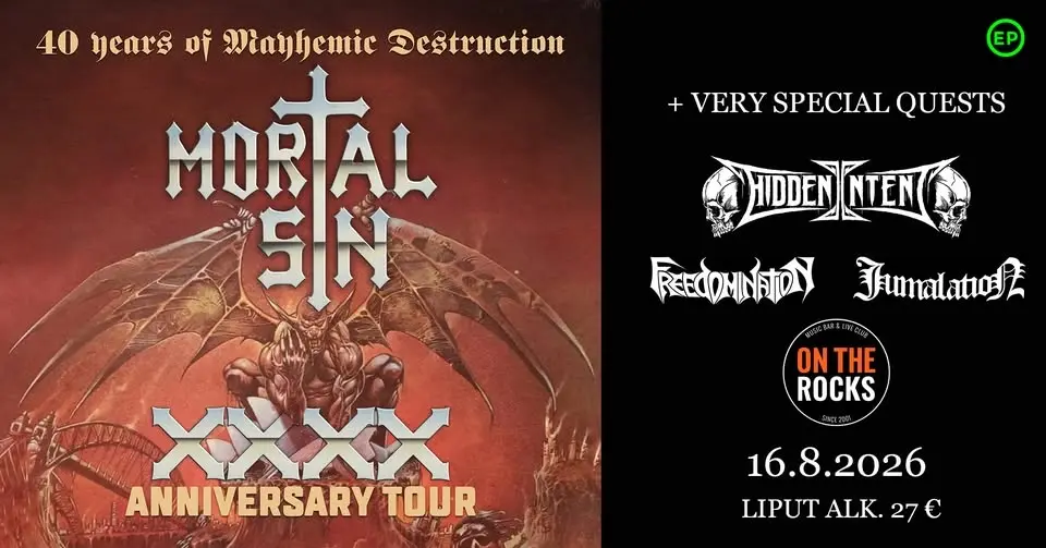 Mortal Sin (AUS), Hidden intent (AUS), Freedomination, Jumalation // On The Rocks