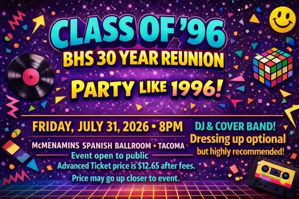 90s Dance Party! Class of ‘96 Reunion 