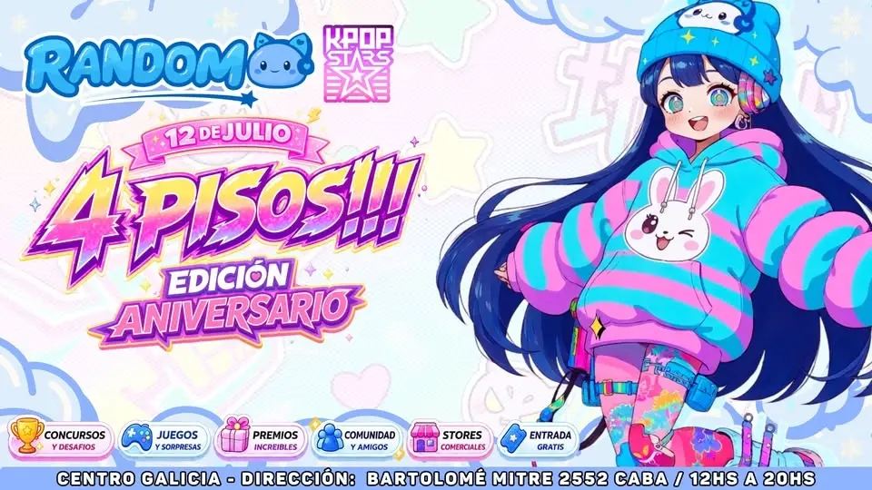 RANDOM GRATIS 4 PISOS! ANIVERSARIO - 12 DE JULIO EN EL CENTRO GALICIA