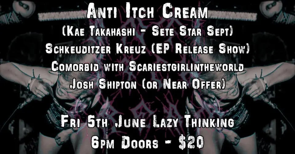 ANTI ITCH CREAM - ONLY SYDNEY SHOW!