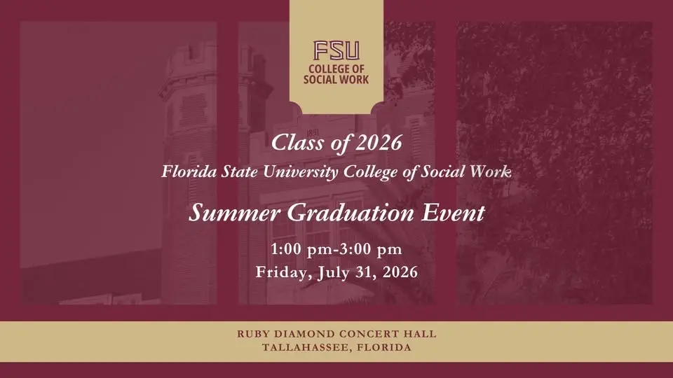  College of Social Work Summer 2026 Graduation Event