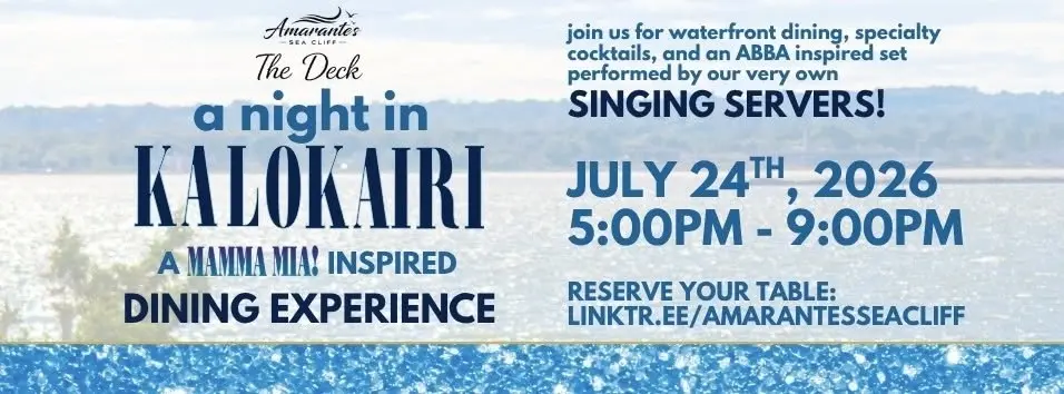 A Night in Kalokairi | A Mamma Mia! Inspired Dining Experience | LIVE on The Deck at Amarante's