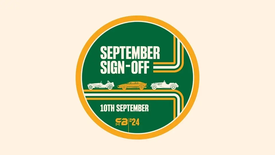 Car Barn Drivers' Club - September Sign-Off