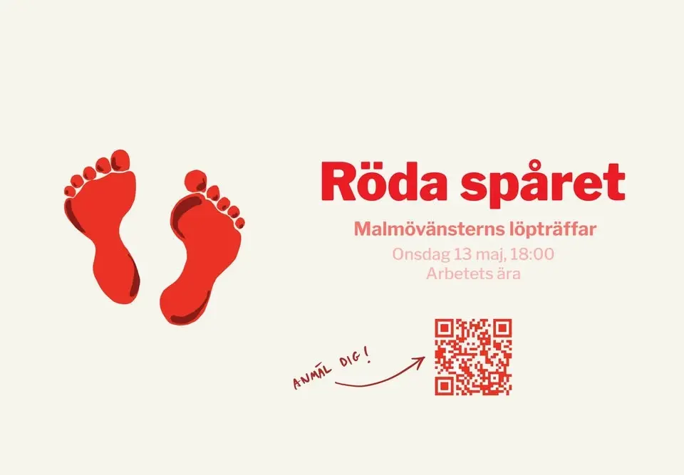 Röda spåret – Träna vänstersväng med Malmövänsterns löpträffar