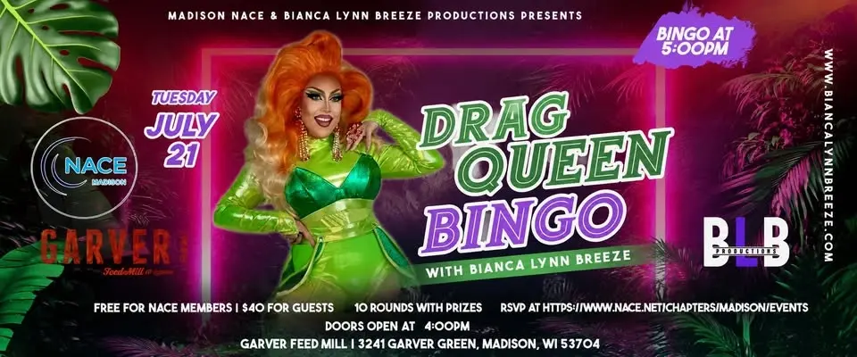 Madison NACE July Member Event: Drag Queen Bingo!