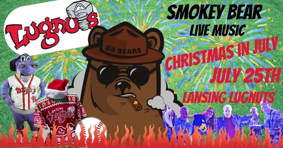 Da Bear @ Lugnuts Christmas in July!