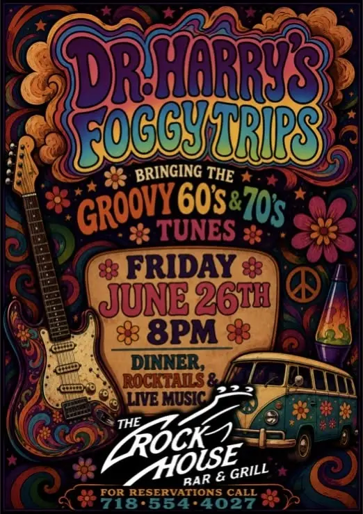Dr Harry’s Foggy Trips debuts at The Rock House! Friday 06/26