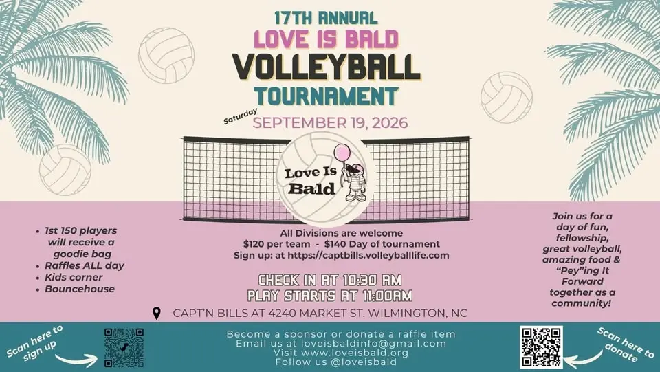 17th Annual Love Is Bald Volleyball Tournament
