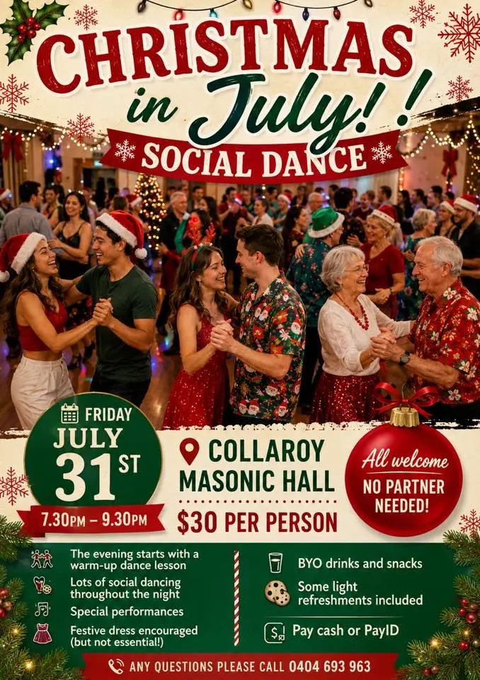 Christmas in July Social Dance