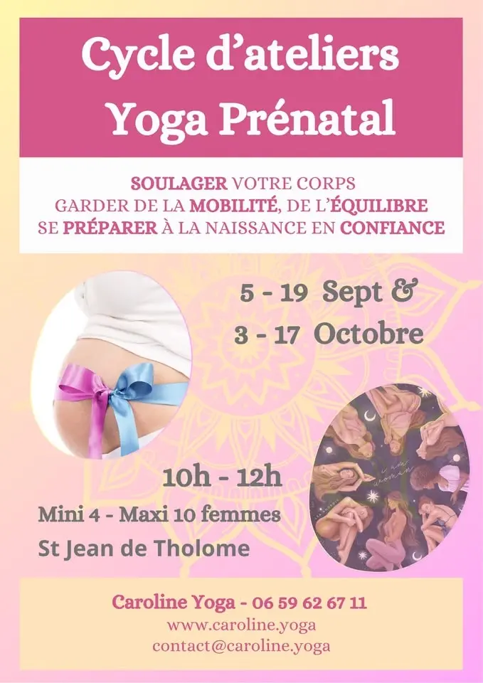 Cycle d'ateliers de Yoga Prénatal