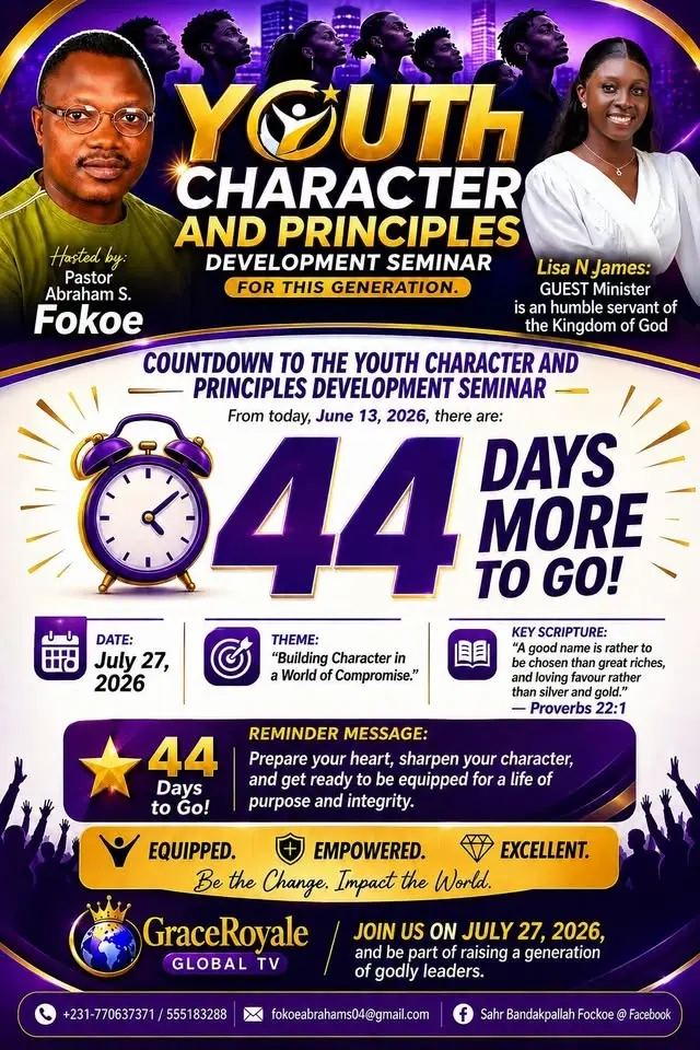YOUTH Character and principles seminar 