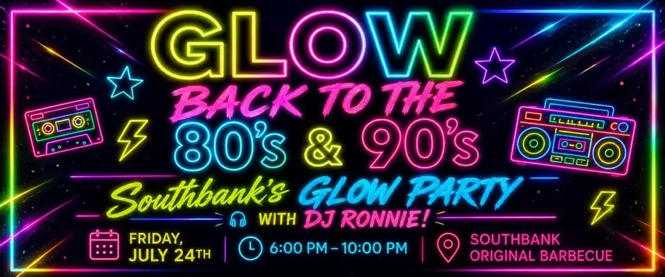 ✨ GLOW BACK TO THE 80's & 90's with DJ Ronnie ✨