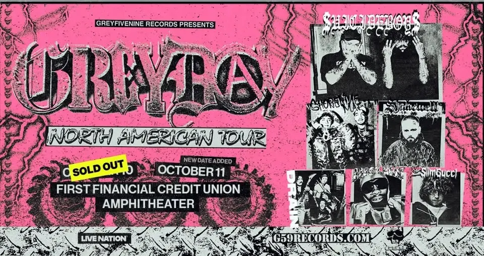 $uicideboy$ present Grey Day Tour 2026 with Shoreline Mafia & more