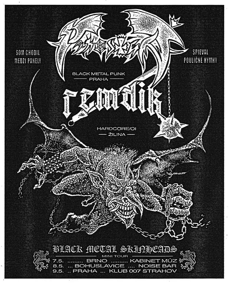 BLACK METAL SKINHEADS MINI TOUR 2026 Remdik/Pakosteň + Death Culture Deprivation Klub 007 Strahov