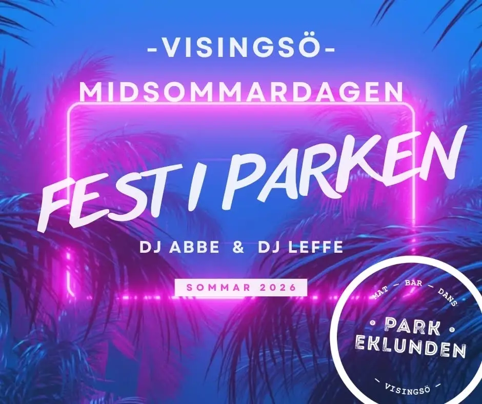 Fest i parken Midsommardagen