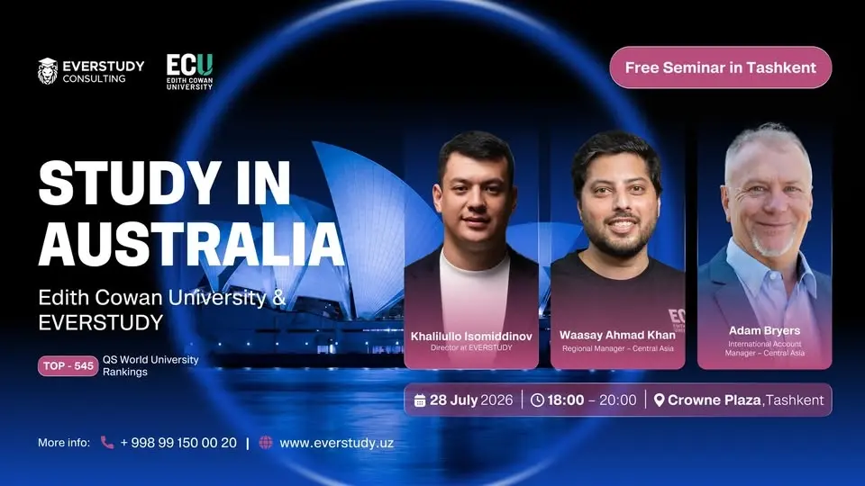 🇦🇺 FREE Seminar: Study Opportunities in Australia with Edith Cowan University