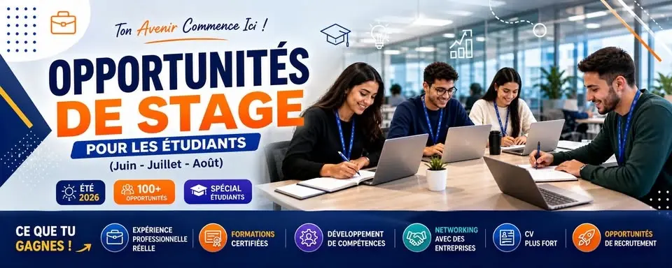 Opportunités de Stage Pour Les Étudiants (Juin - Juillet - Août)