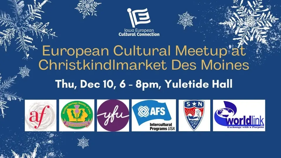 European Cultural Meetup at Christkindlmarket Des Moines