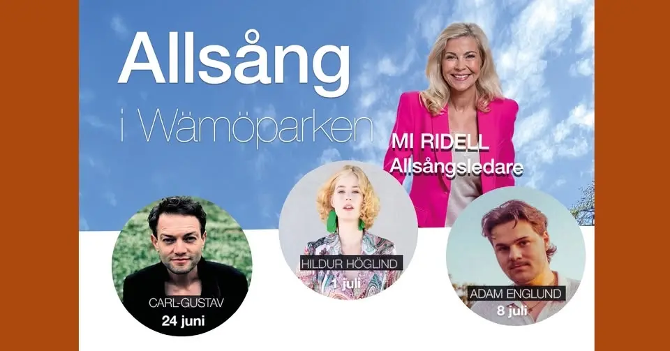 Allsång i Wämöparken 