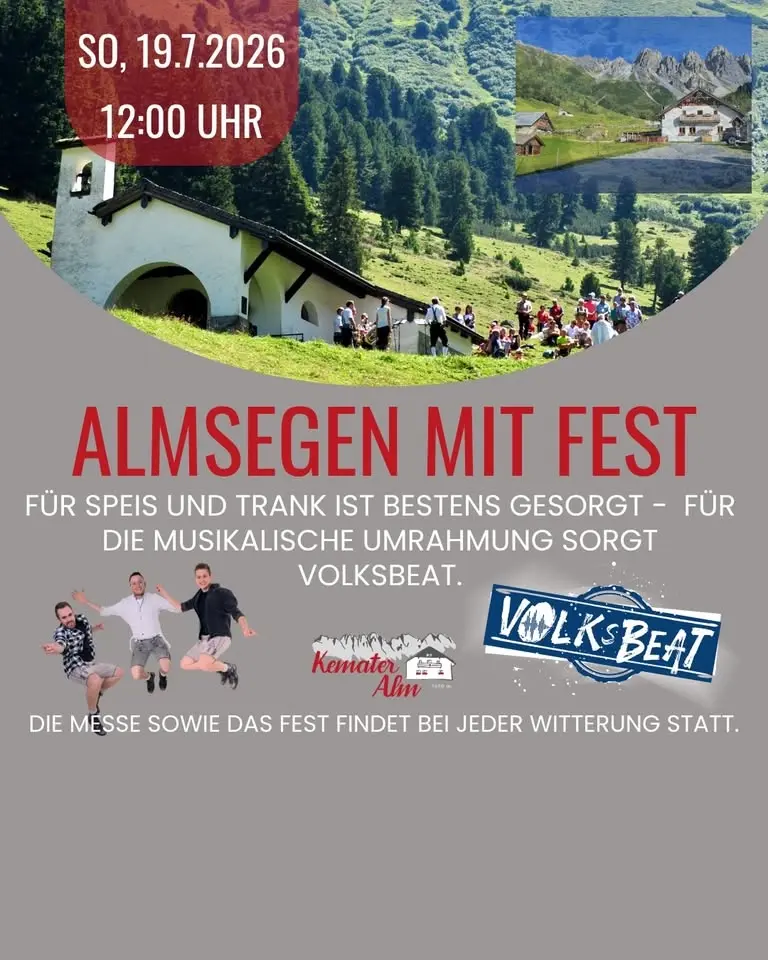 Almsegen mit anschließendem Almfest