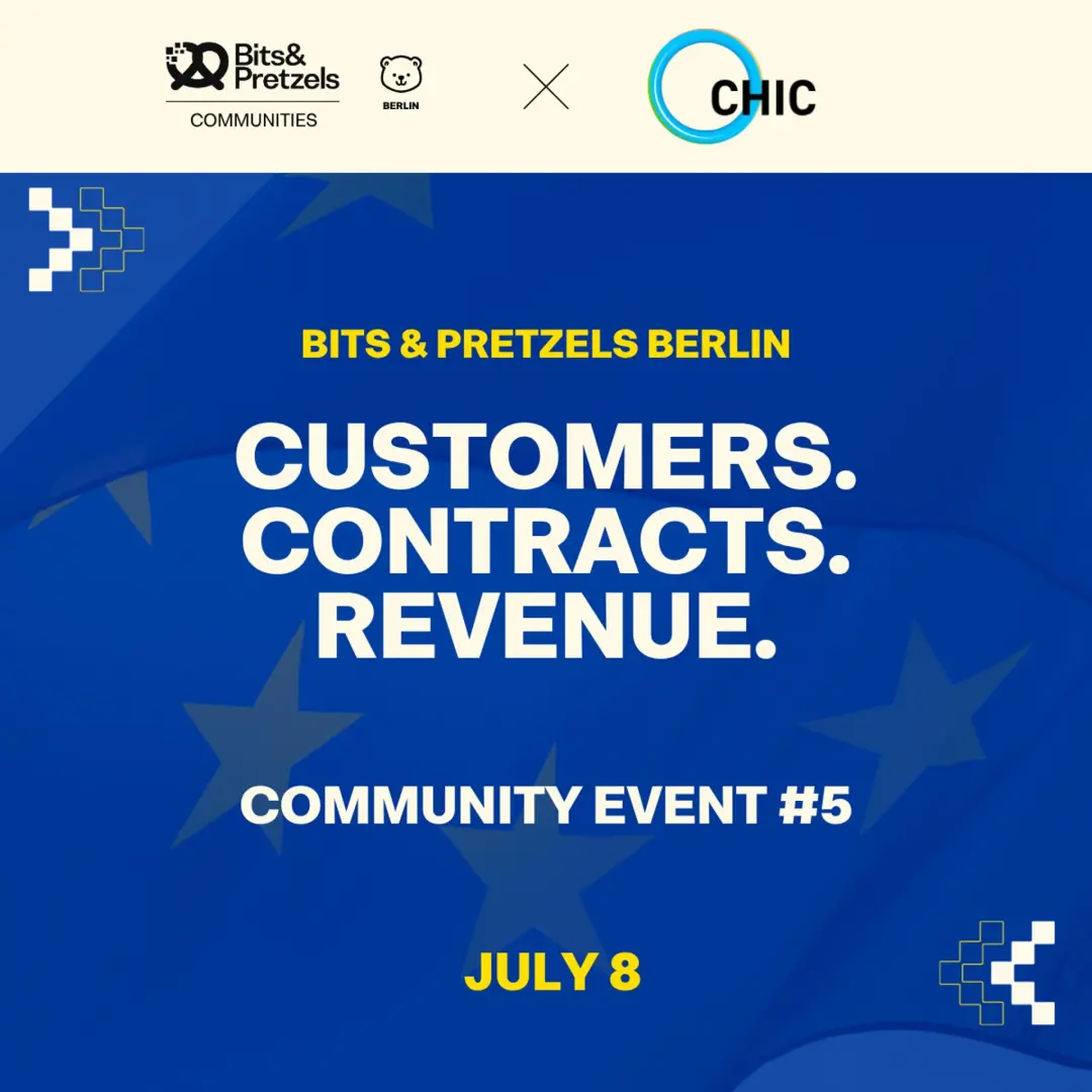 Bits & Pretzels Berlin Community Event #6: Customers. Contracts. Revenue.