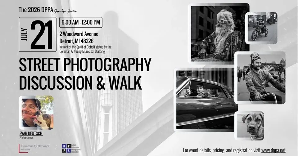 On Location: Downtown Detroit Street Photography Discussion and Walk With Evan Deutsch