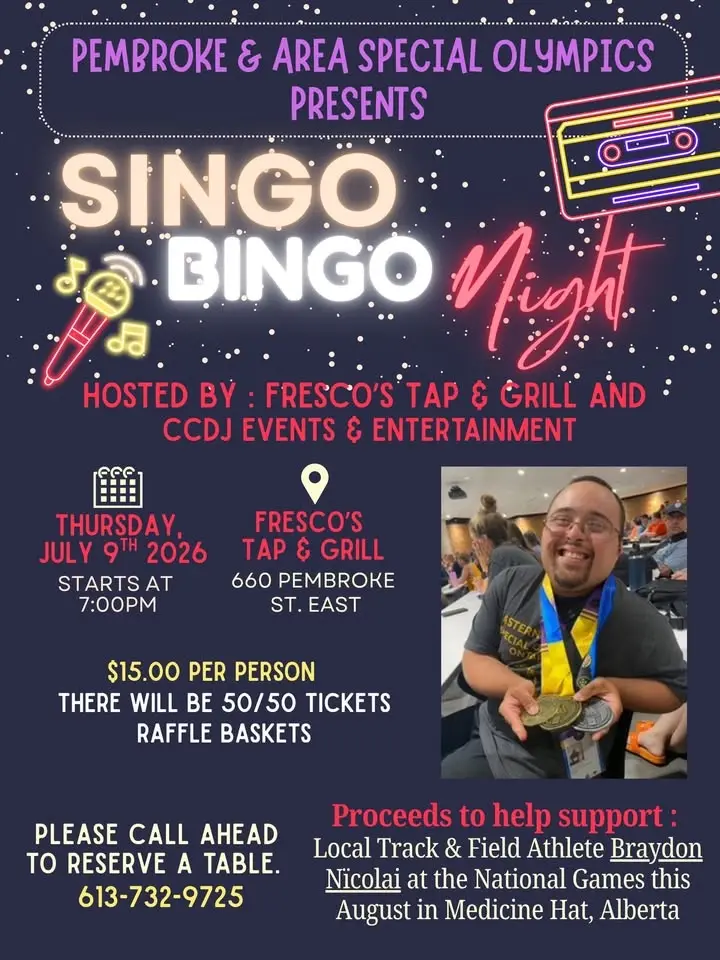 Singo Music Bingo Fundraiser for Special Olympics