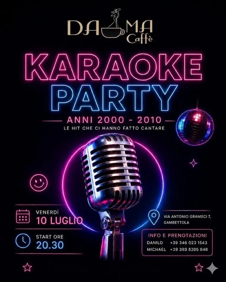 Karaoke Night Party - Anni 2000 - 2010 - Open Mic